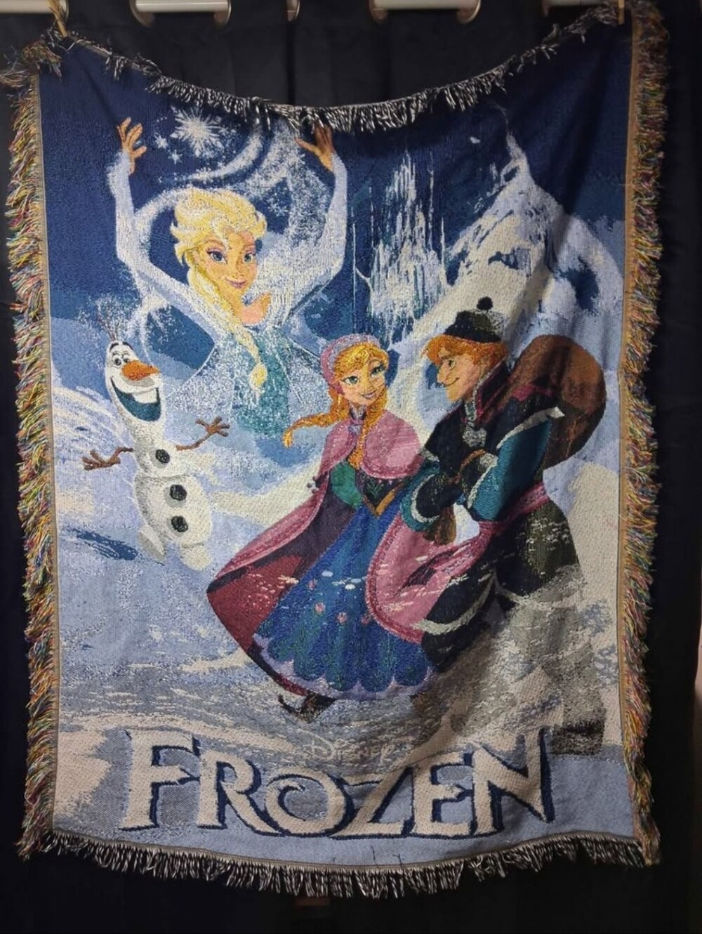 45x55 Disney Frozen Tapestry Throw Blanket Collectible